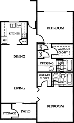 Two Bedroom                                        Floorplan Image