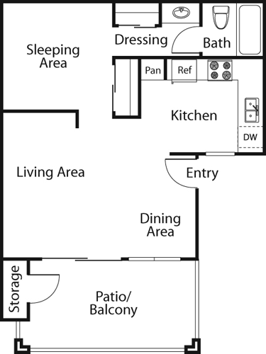Studio Floorplan Image