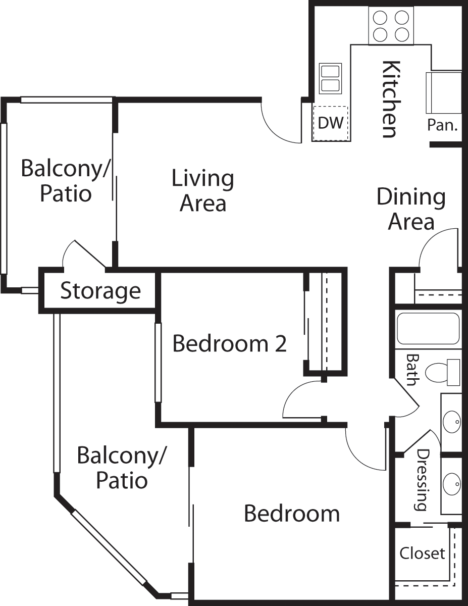 Two bedroom                                        Floorplan Image