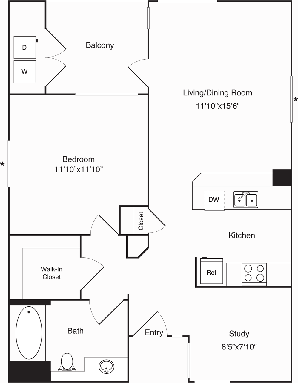 B- The Crest w/study Floorplan Image