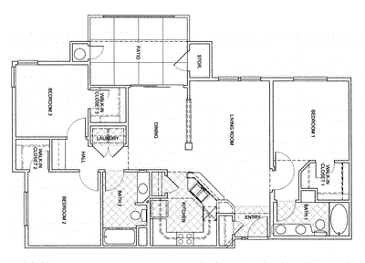 Three Bedroom                                      Floorplan Image