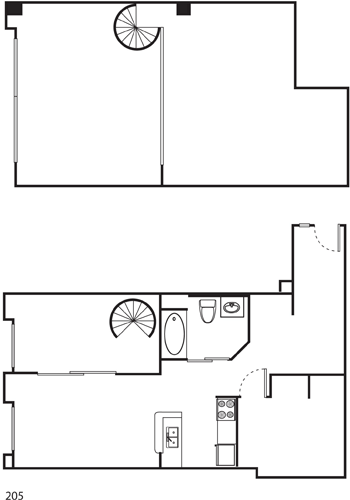 Loft 705 Floorplan Image
