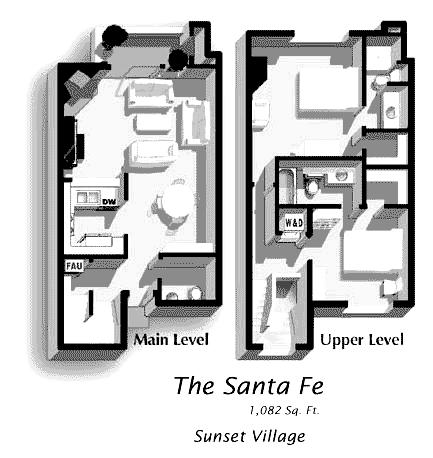 Santa Fe Townhome at Sunset                        Floorplan Image