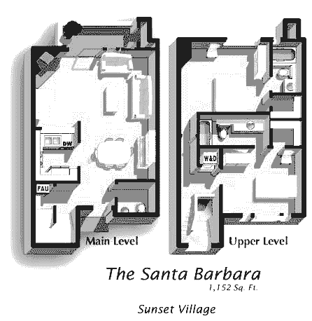 Santa Barbara Townhome                             Floorplan Image