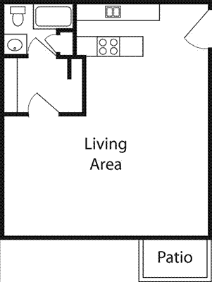 0A Studio Floorplan Image