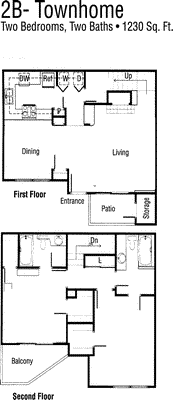 Portofino Townhome Large                           Floorplan Image