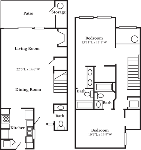 Elmwood (Townhome)                                 Floorplan Image
