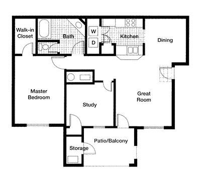 Washington Park (w/den)                            Floorplan Image