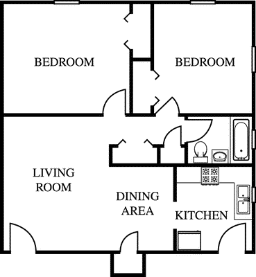 Two Bedroom                                        Floorplan Image