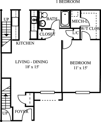 1BR                                                Floorplan Image