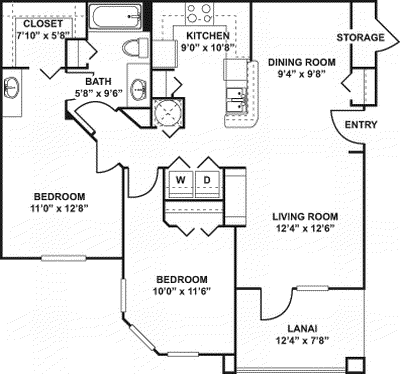 2 BR                                               Floorplan Image