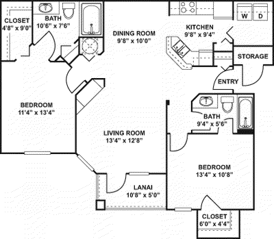 2 BR                                               Floorplan Image