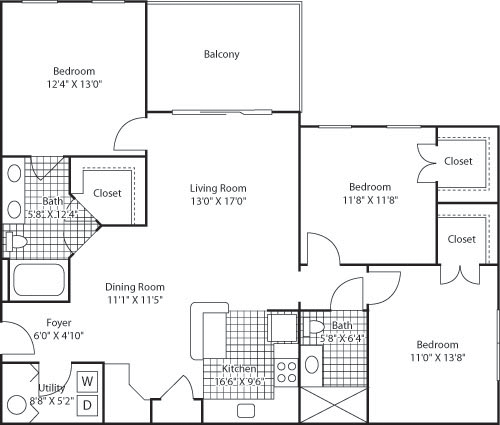 The Cypress Floorplan Image