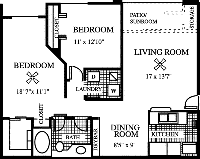 The CoCo Plum                                      Floorplan Image