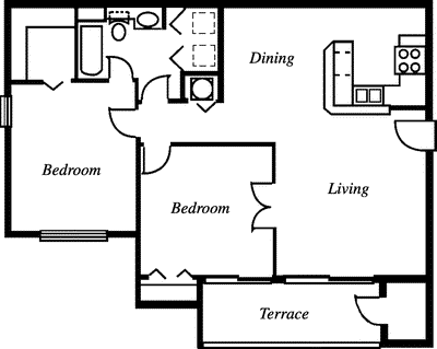 Wrap around breakfast bar                          Floorplan Image