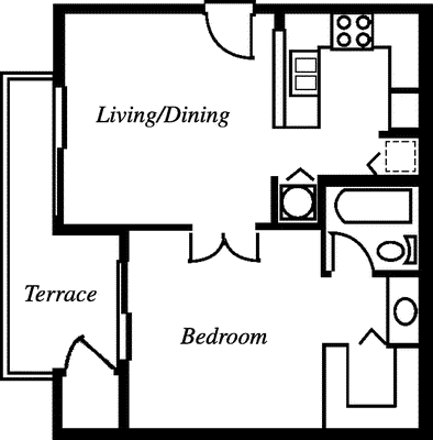 Spacious Terrace                                   Floorplan Image