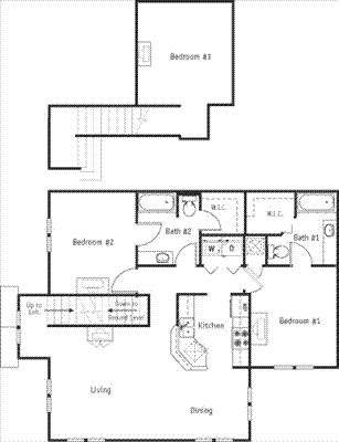 Duval Key with Loft Floorplan Image