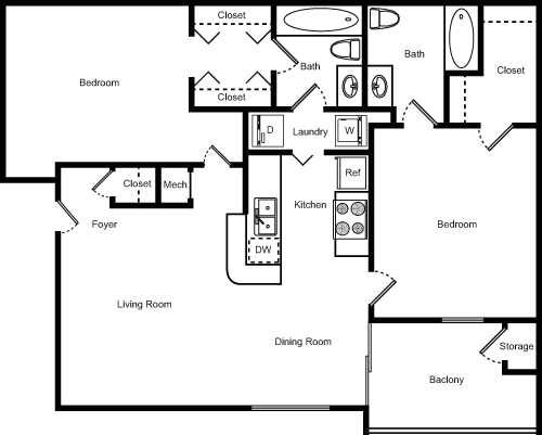 B2-SMALL The pier Floorplan Image