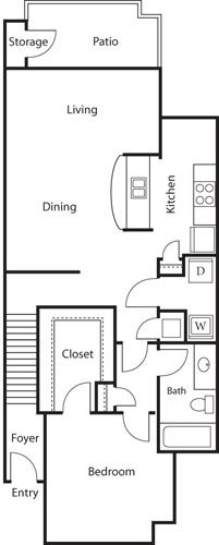 1B -2nd floor Floorplan Image