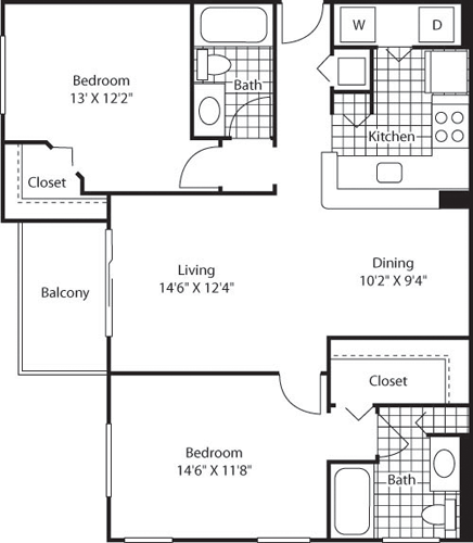 The Martinique Floorplan Image
