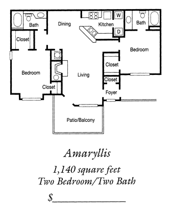 The Amaryllis                                      Floorplan Image