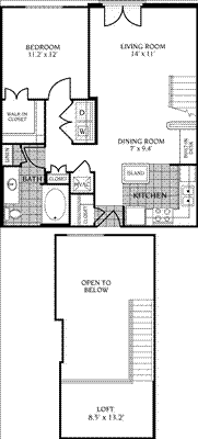 The Hunter Loft                                    Floorplan Image