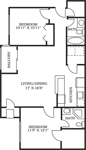 Type D - Split                                     Floorplan Image
