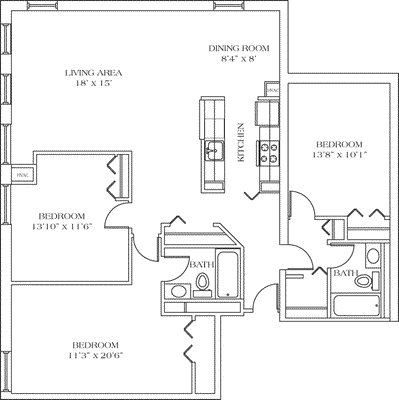 The Auburn Floorplan Image