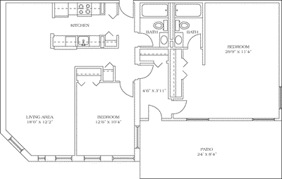 The Kennedy/Patio Floorplan Image
