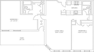 The Prospect/Patio Floorplan Image