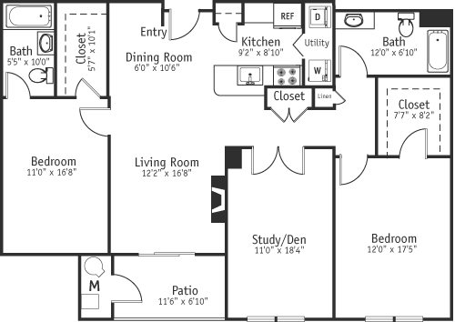 Amherst/den                                        Floorplan Image