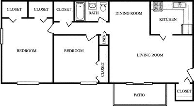 2 Bed Garden Floorplan Image