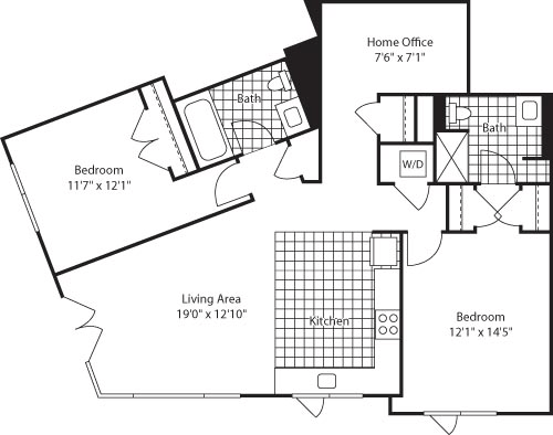 Studio  Floorplan Image