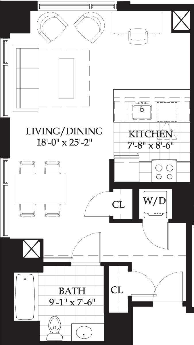 Asteria-Studio (2) Floorplan Image