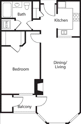 One Bedroom (Midrise)                              Floorplan Image