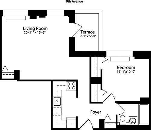 Plan N, floor 15                                   Floorplan Image