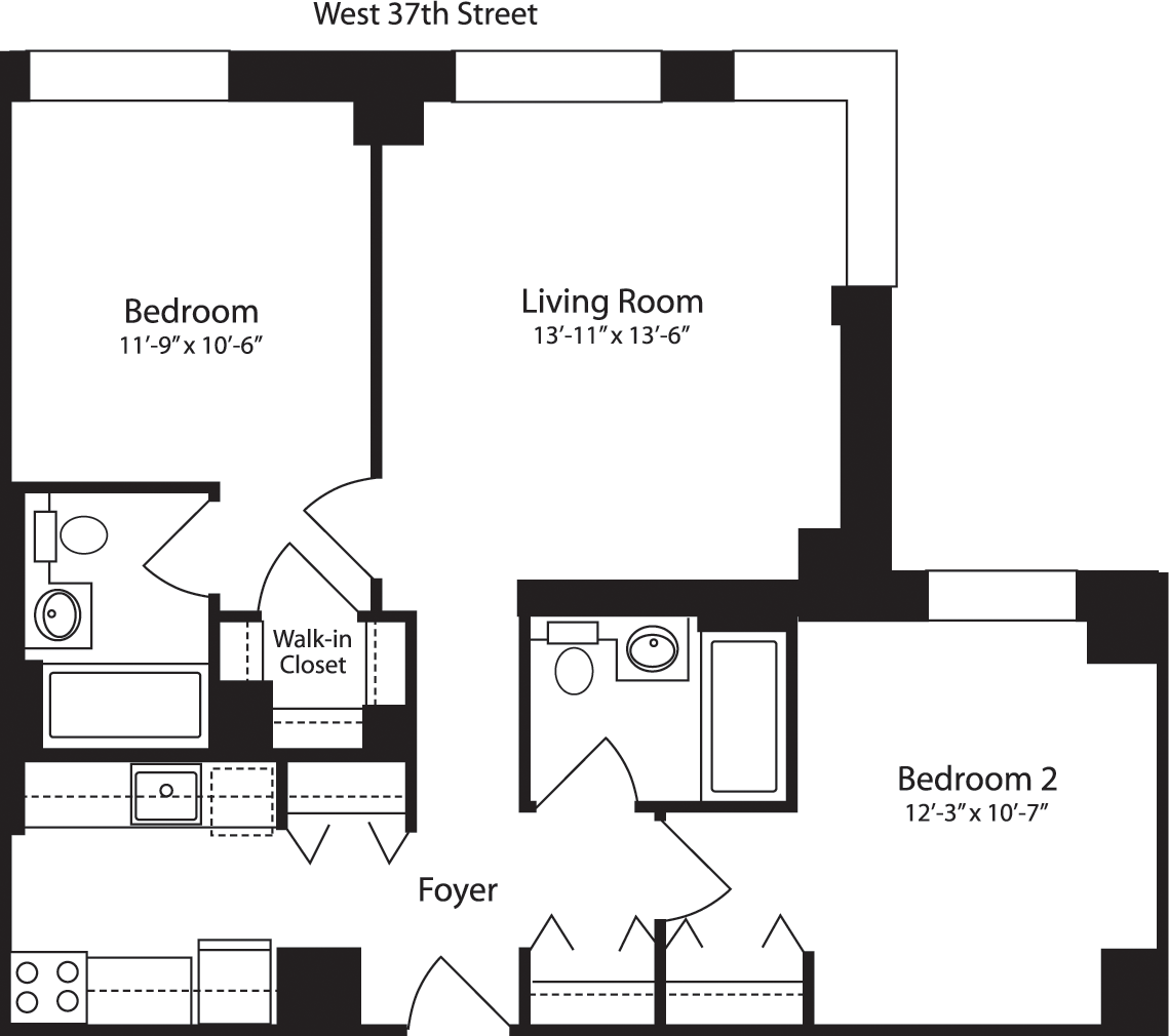 Plan R, floor 12                                   Floorplan Image