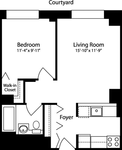 Plan Z, floors 4-10                                Floorplan Image