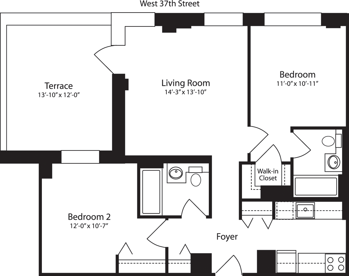 Plan S, floor 11                                   Floorplan Image