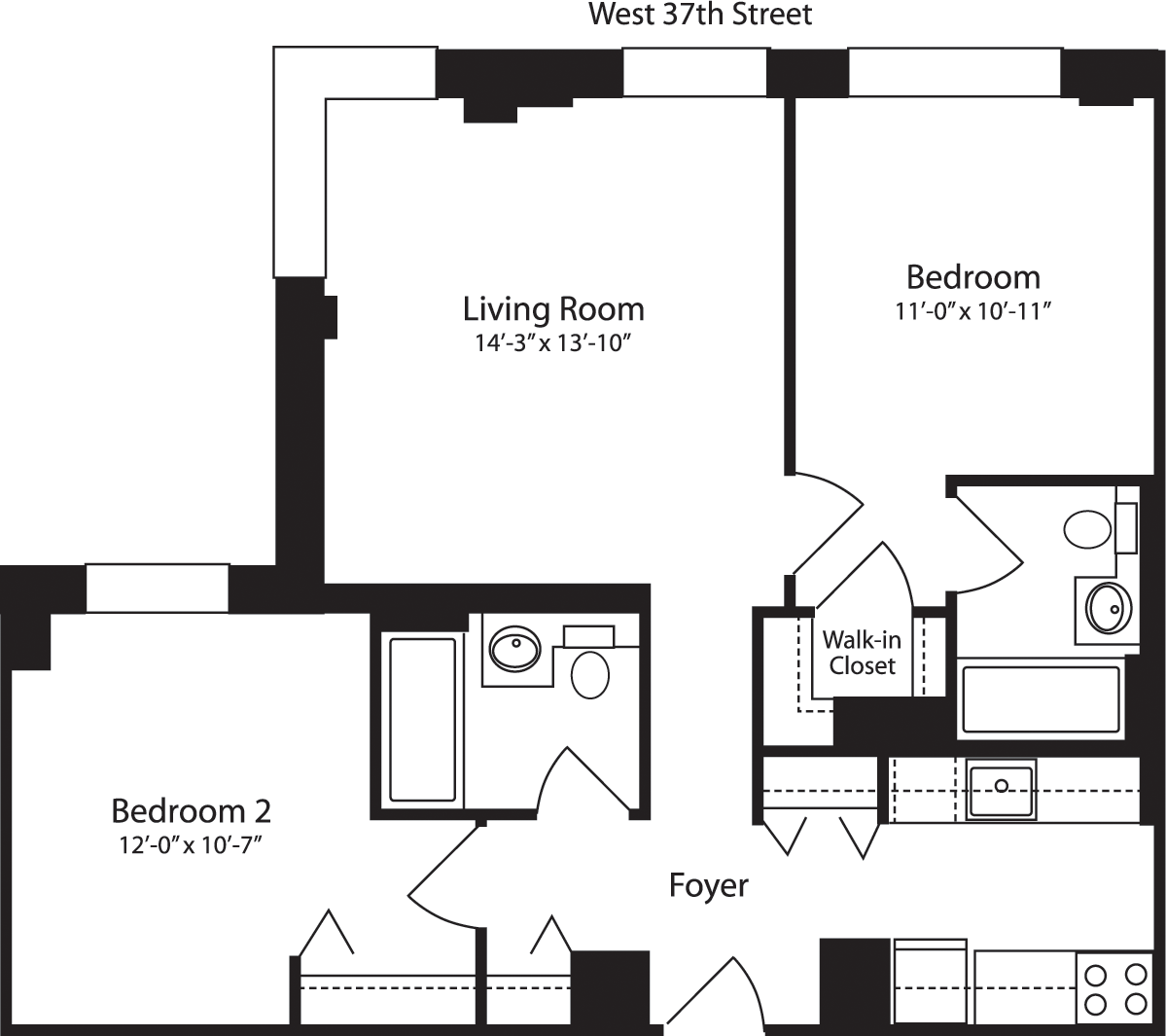 Plan S, floor 12                                   Floorplan Image