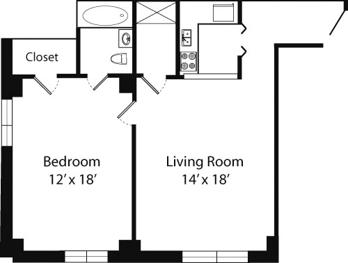 Plan F- 11th Floor Floorplan Image