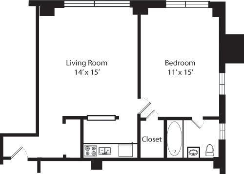 Plan H- 12th floor Floorplan Image