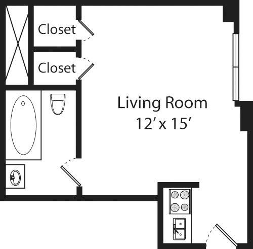 Plan A-14,15,16th Floors Floorplan Image