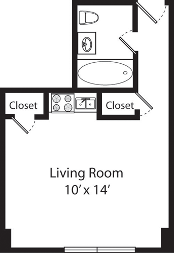 Plan F- 15,16th Floors Floorplan Image