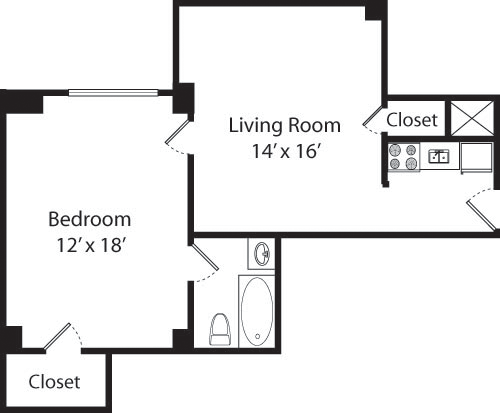 Plan H- 14,15,16th Floors Floorplan Image