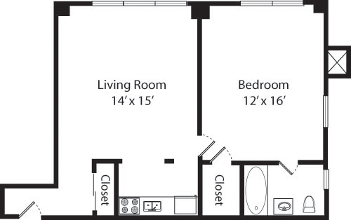 Plan K- 16th Floors Floorplan Image