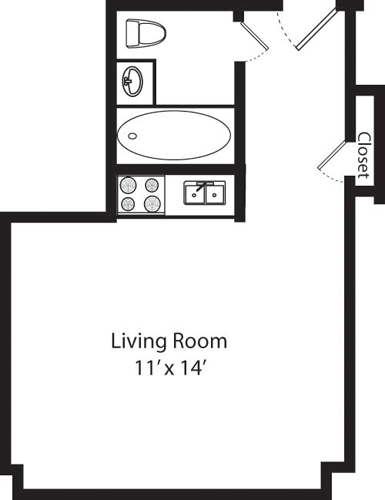 Plan F- 6th Floor Floorplan Image