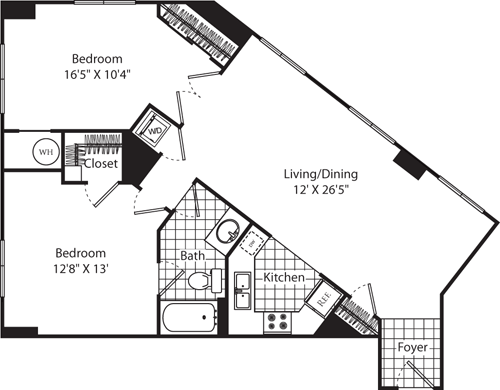C1 (plus Den) Floorplan Image