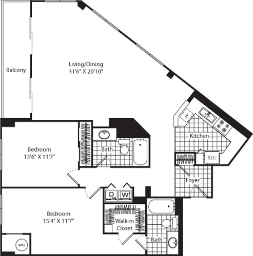 D11 (Penthouse) Floorplan Image