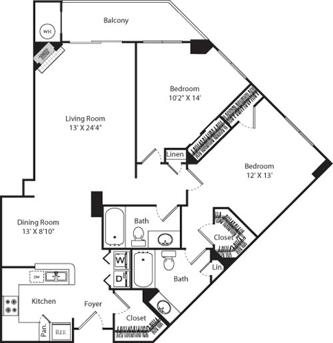 D4 (Penthouse) Floorplan Image